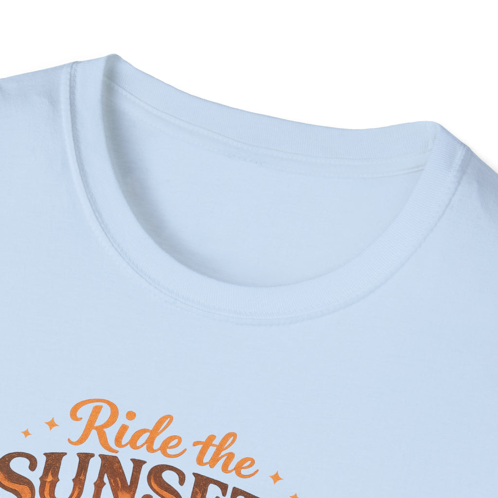 Ride The Sunsets Shirt, Retro Western Horse Tee, Cowgirl Gift