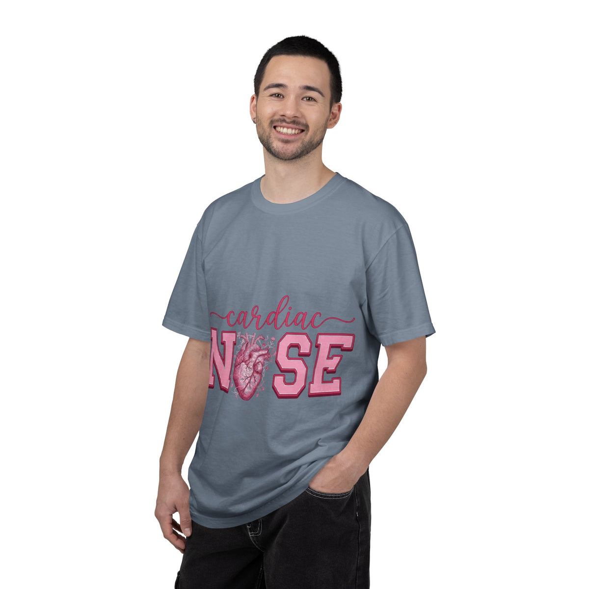 Cardiac Nurse Anatomical Heart Shirt, Pink Varsity Cardiology Tee, Cardiac RN Shirt, Nurse Gift