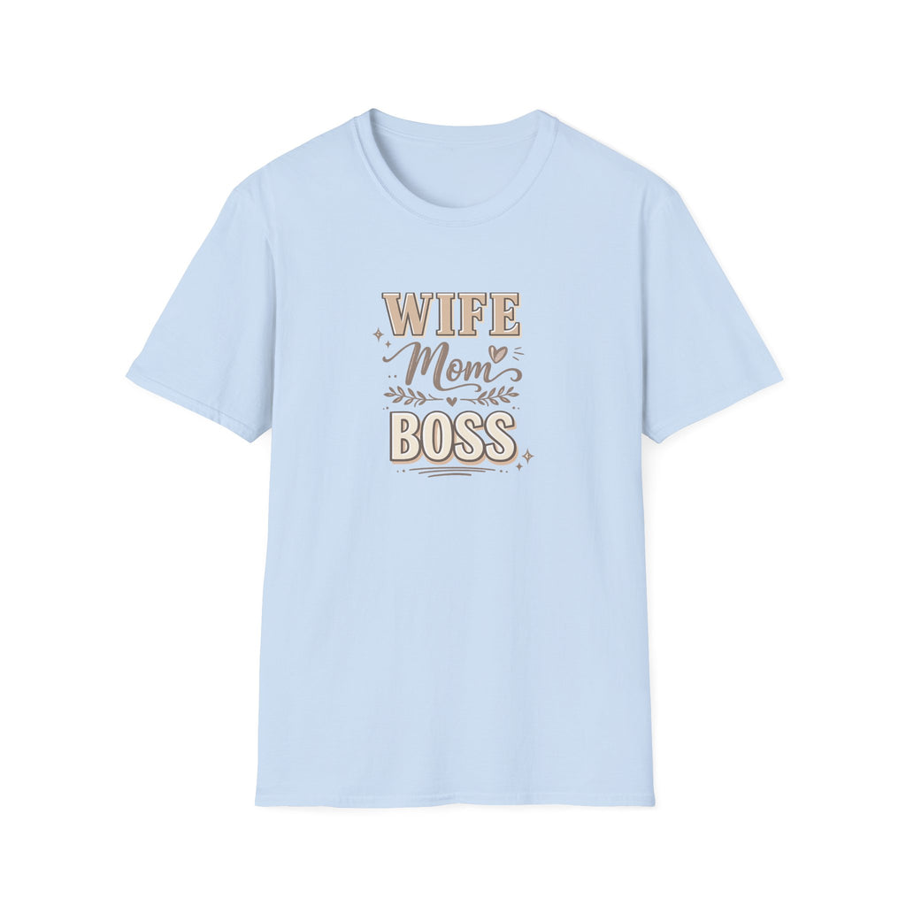 Wife Mom Boss Shirt, Mom Life Graphic Tee, Mothers Day Gift