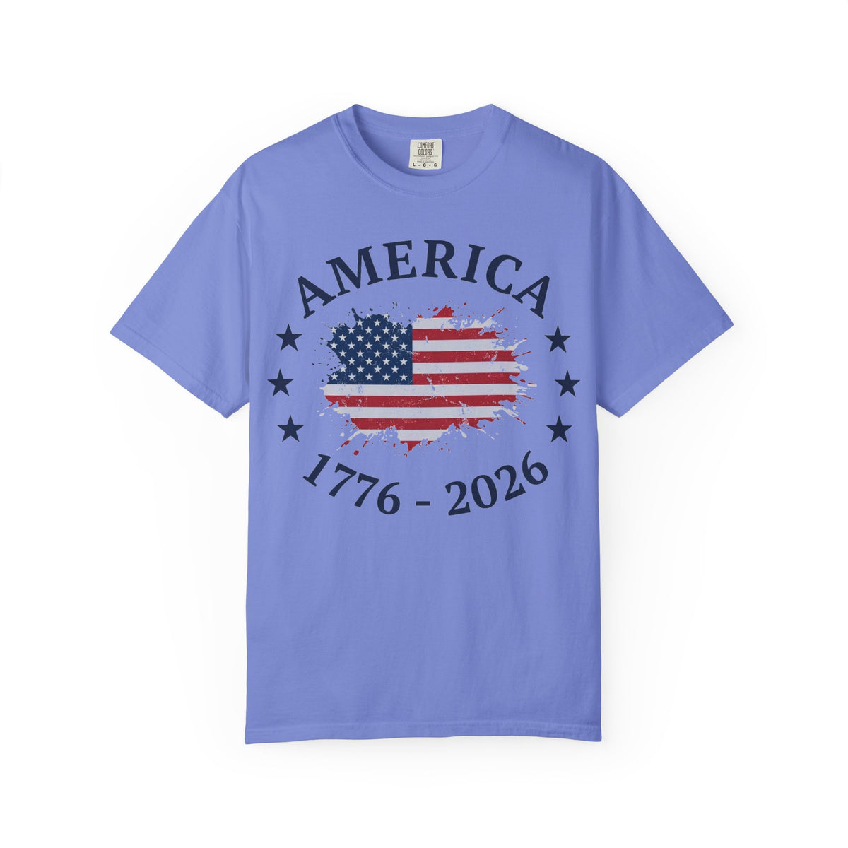 America 1776 2026 Shirt, Distressed Flag Oval Tee, Patriotic 250th Anniversary Shirt, Fourth Of July Gift