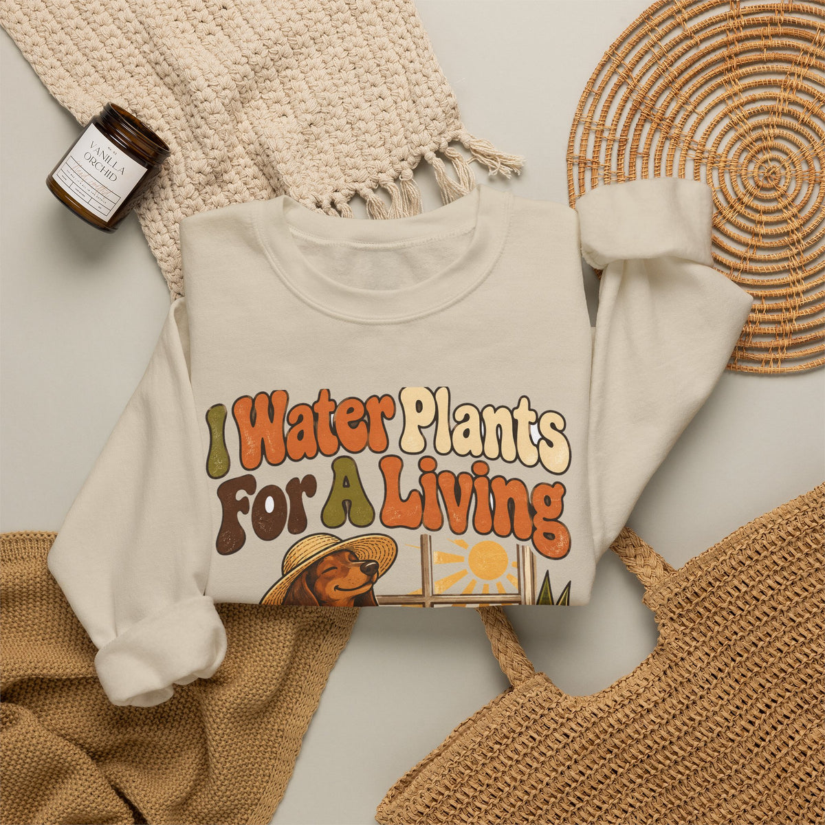 Funny Retirement Sweatshirt I Water Plants For A Living Retired Gift Gardening Tee Comfort Colors Humor