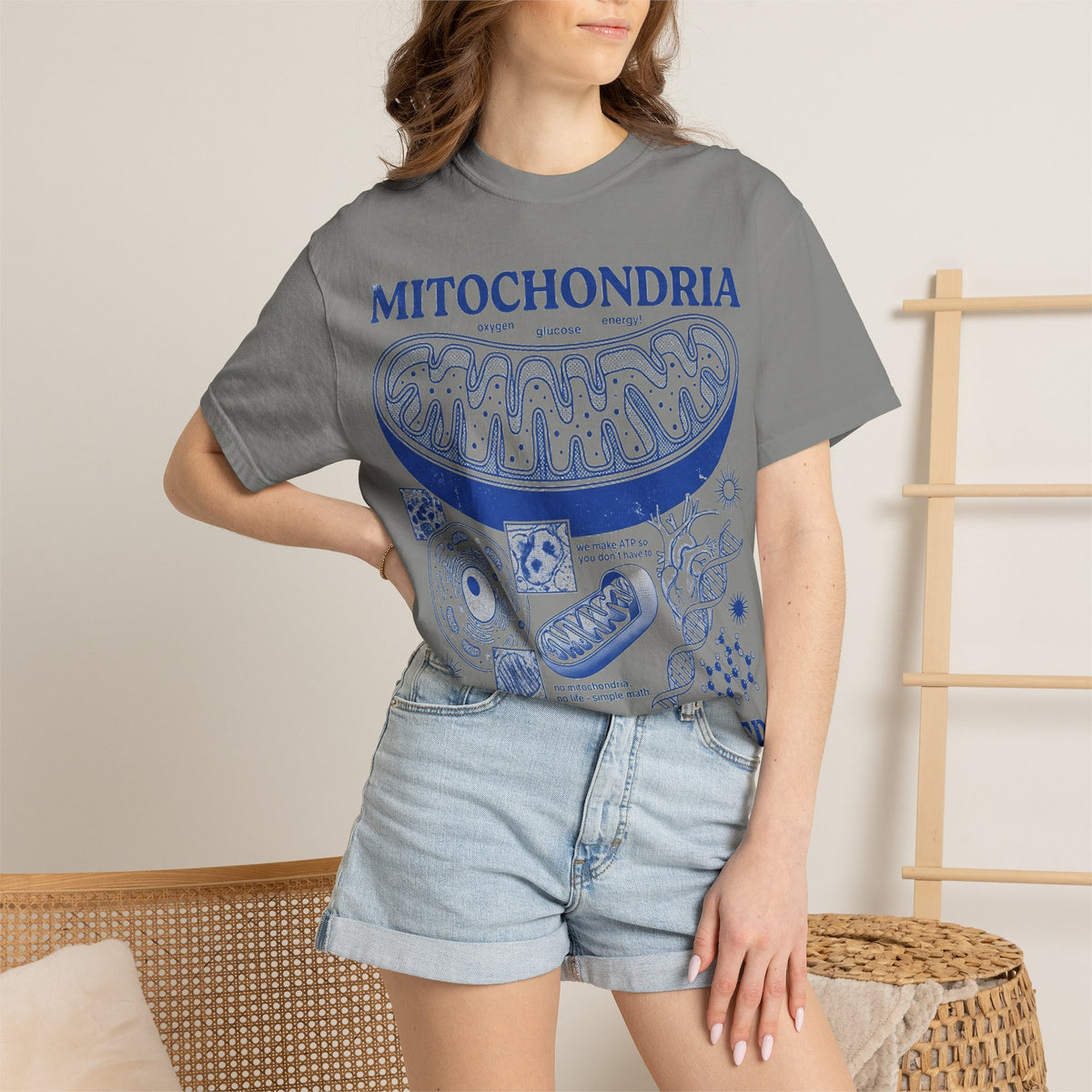 Mitochondria Powering Life Since Forever Shirt, Funny Biology Teacher Tee, Science Nerd Shirt, Student Gift