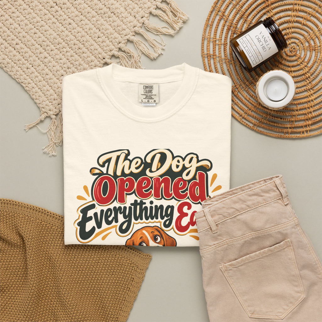 Funny Dog Mom Gift The Dog Opened Everything Early Shirt, Dog Lover Humor Shirt, Christmas Gift for Dog Dad Pet Parent