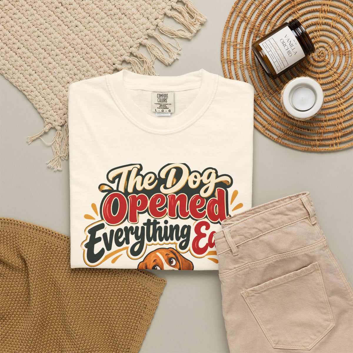 Funny Dog Mom Gift The Dog Opened Everything Early Shirt, Dog Lover Humor Shirt, Christmas Gift for Dog Dad Pet Parent