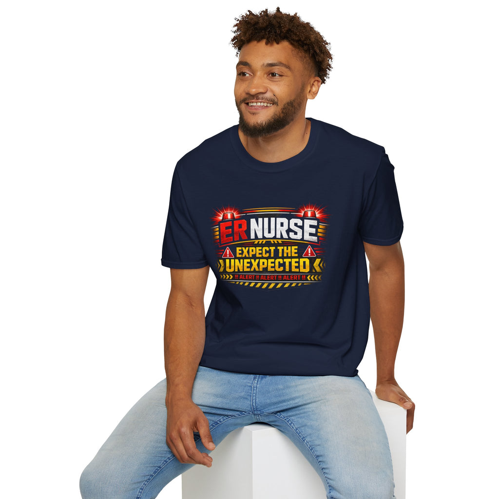 ER Nurse T-Shirt – "Expect the Unexpected" Emergency Room Tee