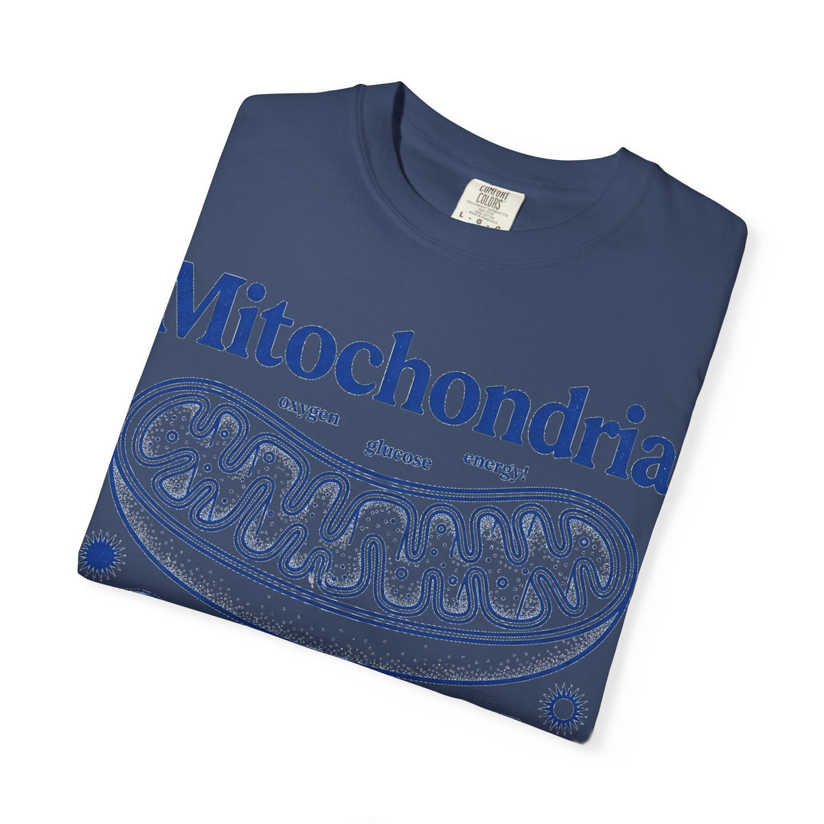 Mitochondria Powering Life Since Forever Tall Shirt, Retro Biology Poster Tee, Science Teacher Shirt, Nerd Gift