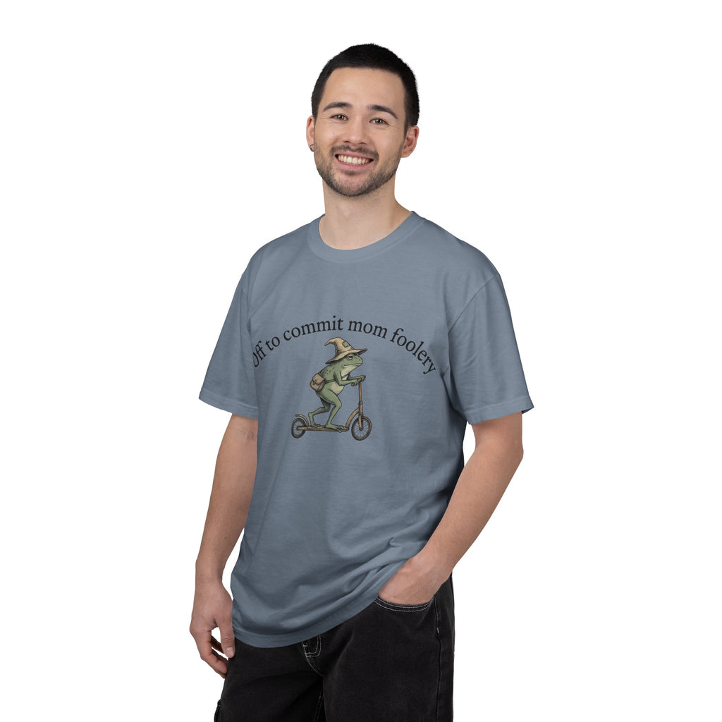 Off To Commit Mom Foolery Shirt, Funny Witch Frog Scooter Tee, Sarcastic Mom Shirt, Mom Humor Gift