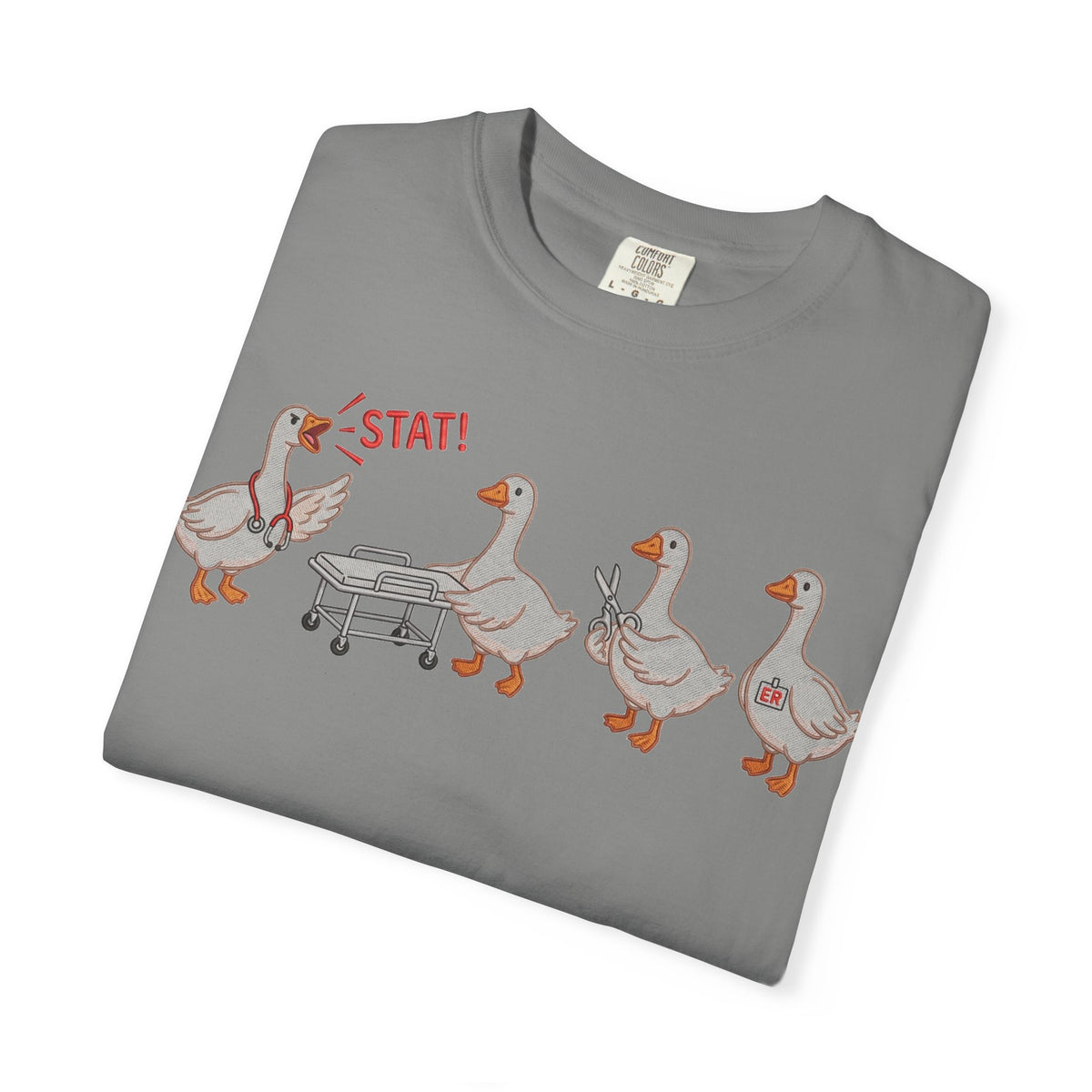 Nurse Goose Squad Stat Shirt, Funny ER Geese Tee, Night Shift Nurse Shirt, RN Team Gift
