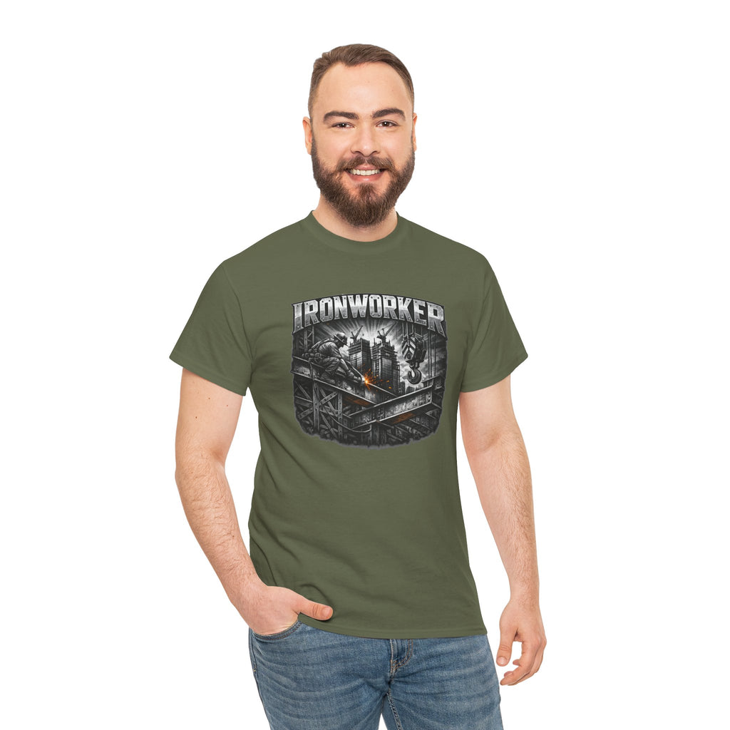 Ironworker Shirt, Steel Worker Graphic Tee, Construction Crew Gift
