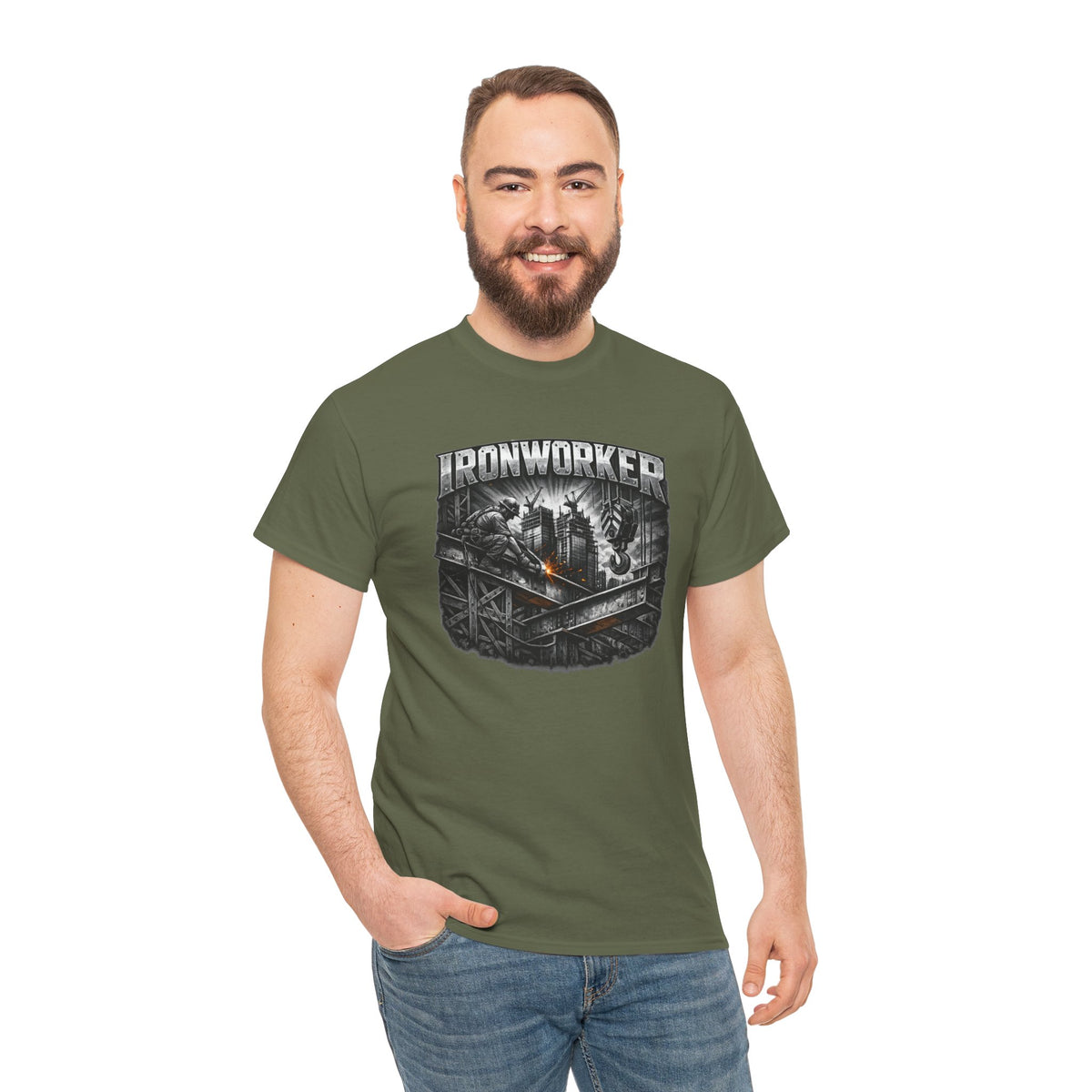 Ironworker Shirt, Steel Worker Graphic Tee, Construction Crew Gift