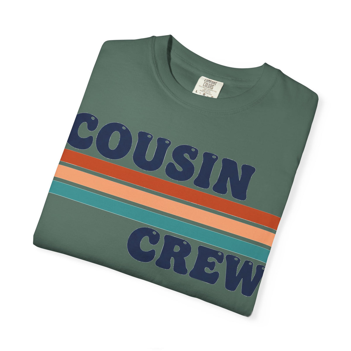 Cousin Crew Stacked Stripe Shirt, Vintage Stripe Family Tee, Matching Cousin Shirt, Reunion Gift