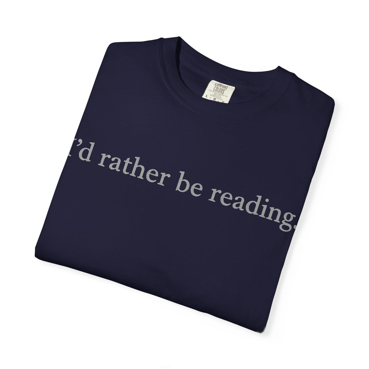 I'd Rather Be Reading Shirt, Minimalist Serif Book Lover Tee, Quiet Bookworm Shirt, Reader Gift