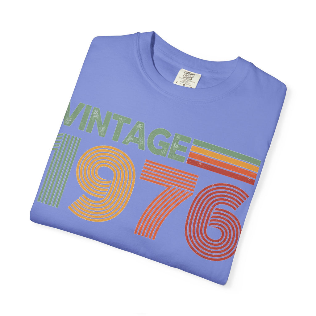 Vintage 1976 Classic Shirt, Seventies Stripe Birthday Tee, Born In 1976 Shirt, 50th Birthday Gift