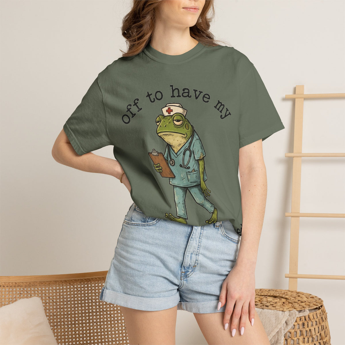 Off To Have My Flabbers Gasted Shirt, Funny Nurse Frog Tee, Sarcastic Scrubs Shirt, RN Gift