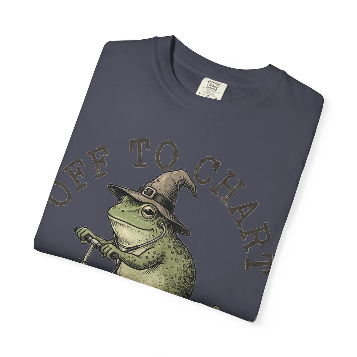 Off To Chart Bold Shirt, Engraved Frog Nurse Scooter Tee, Funny Night Shift Shirt, Nurse Gift