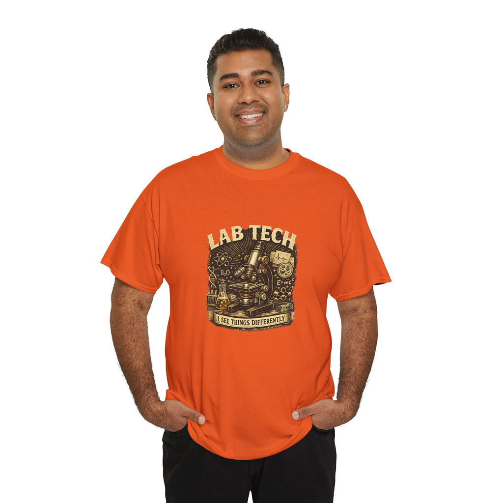 Lab Tech T-Shirt — "I Make Things Different" Vintage Science Tee