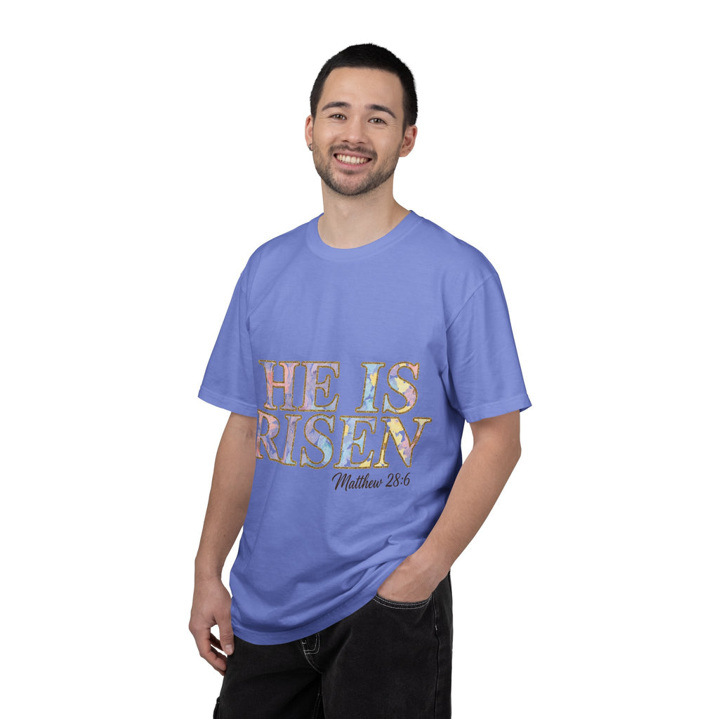 He Is Risen Shirt, Matthew 28:6 Easter Tee, Watercolor Christian Easter Shirt, Faith Gift