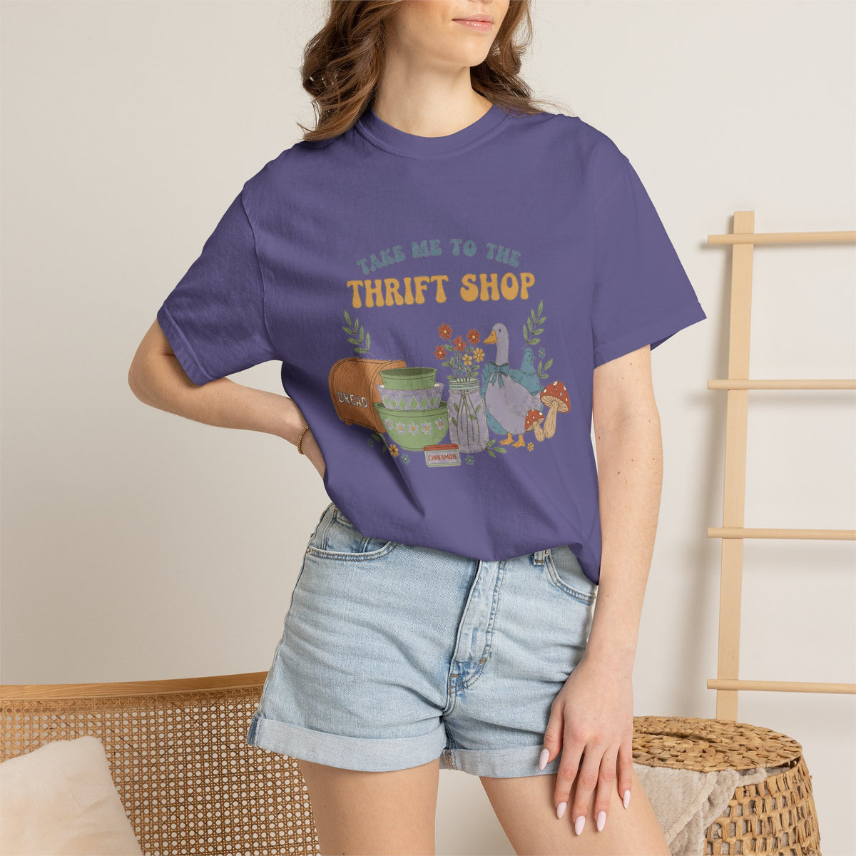 Take Me To The Thrift Shop Tall Shirt, Thrifted Treasures Still Life Tee, Vintage Lover Shirt, Thrifting Gift