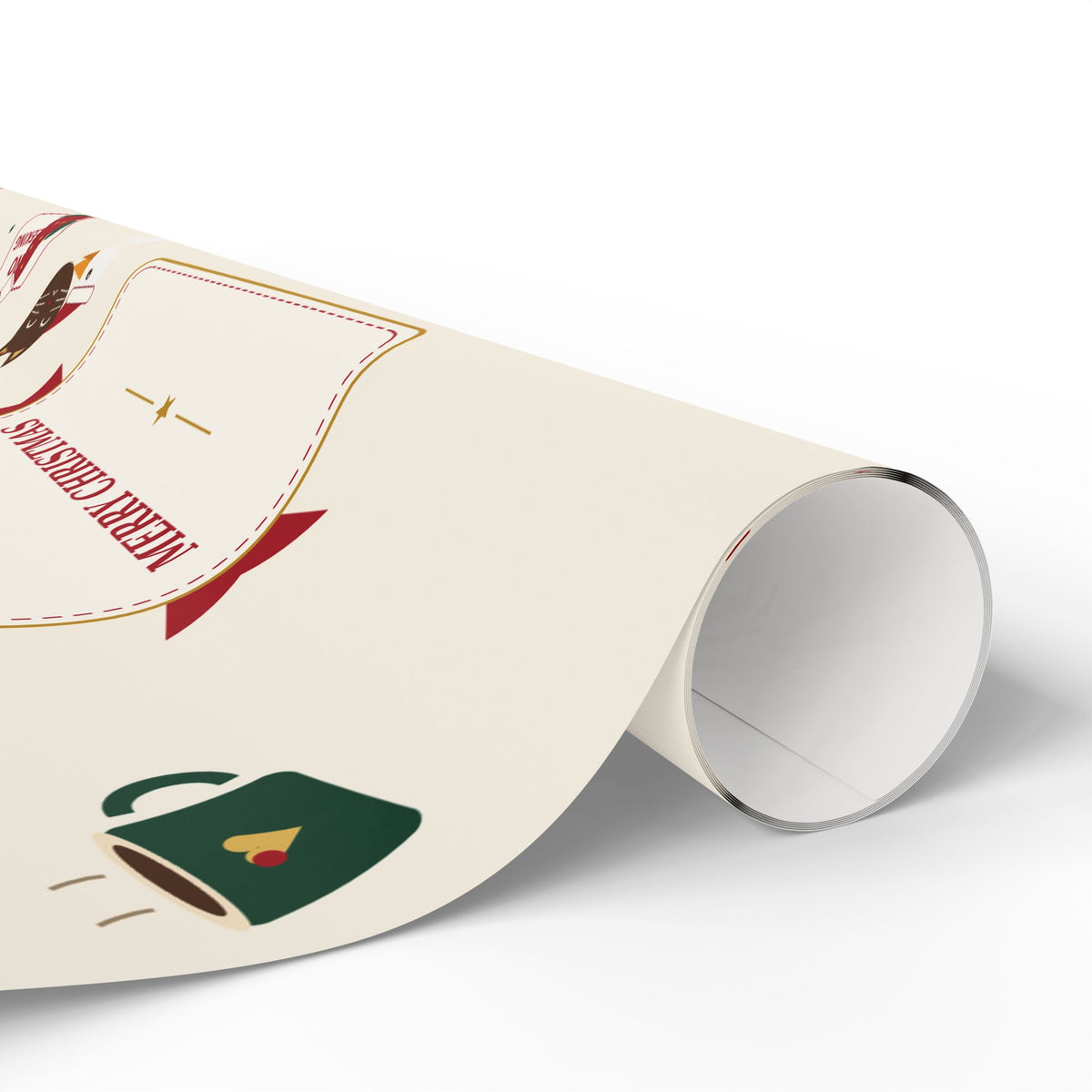 Personalized Christmas Wrapping Paper — Merry Christmas From The Family Name, Custom Holiday Gift Wrap 2026