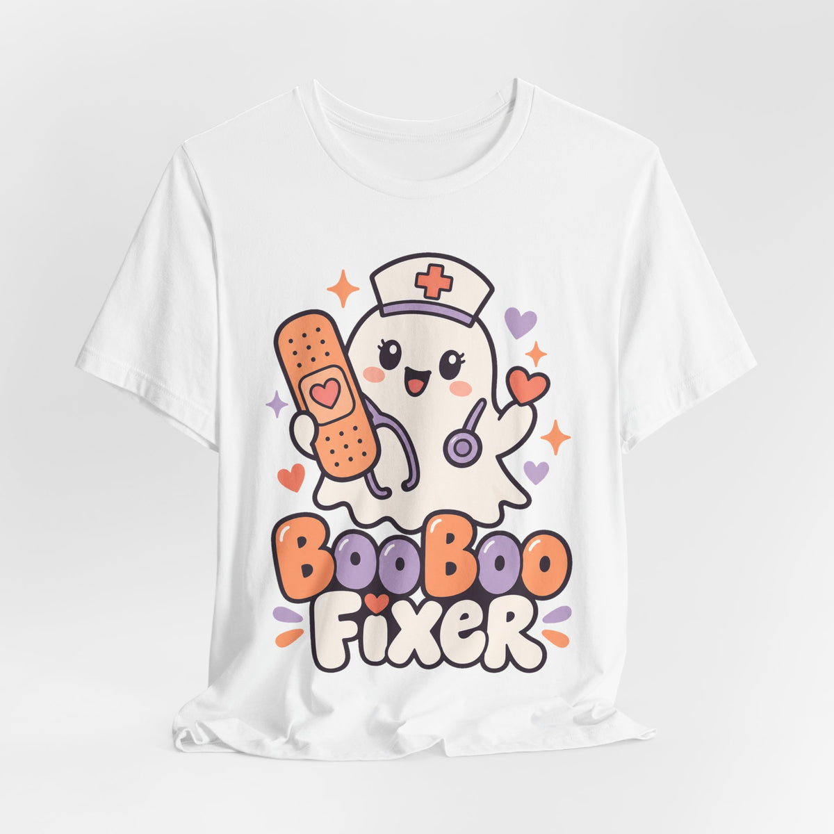 Nurse Halloween Shirt Boo Boo Fixer Ghost Nurse | Cute Kawaii Nurse Halloween Shirt | Healthcare Worker Gift | Halloween 2026