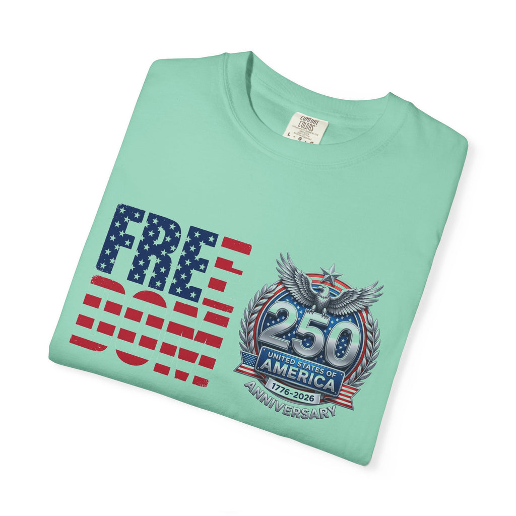 Freedom 250 Stacked Shirt, America Semiquincentennial Crest Tee, Patriotic 1776-2026 Shirt, July 4th Gift