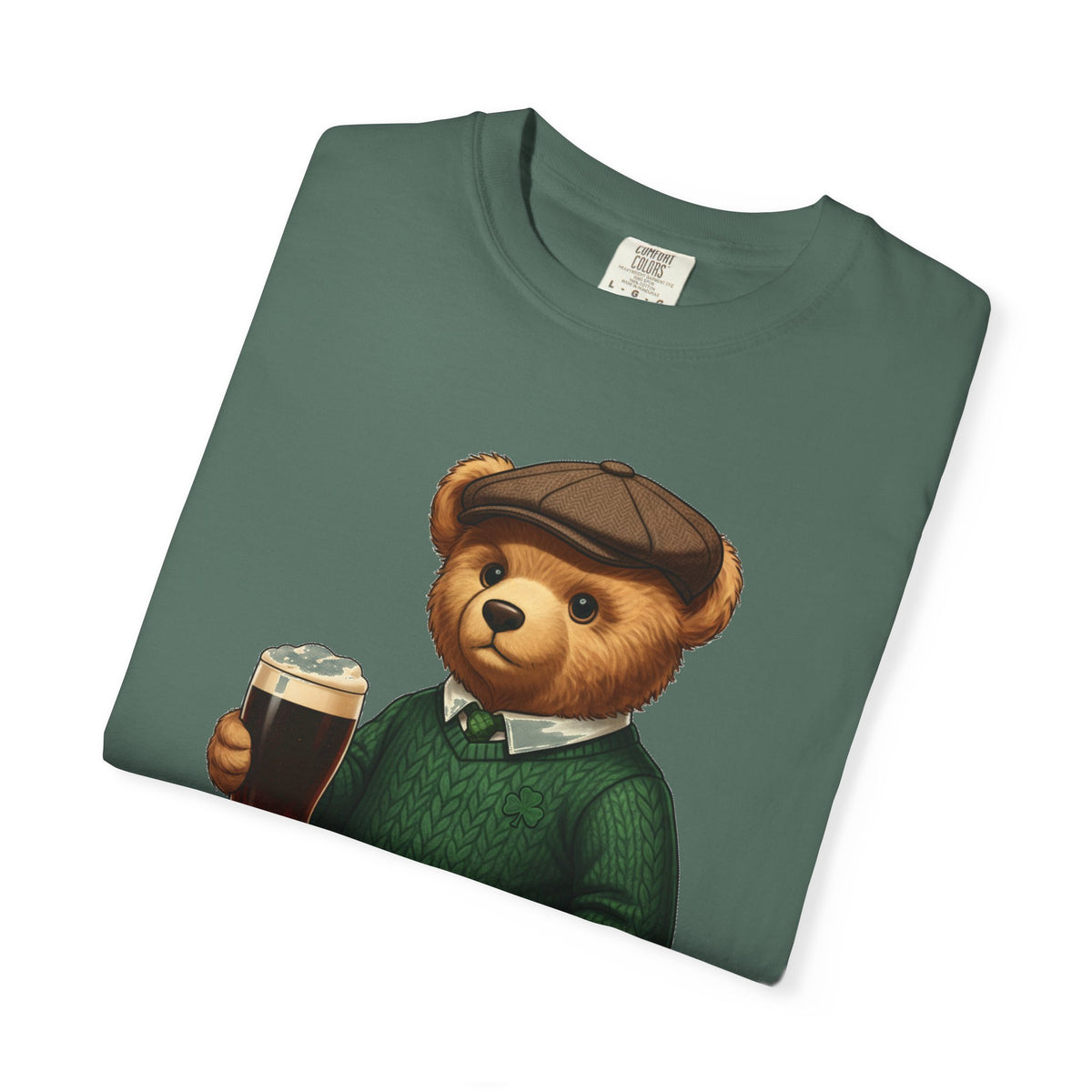 Irish Teddy Bear Pint Shirt, Shamrock Sweater Bear Tee, St Patricks Day Pub Shirt, Irish Gift