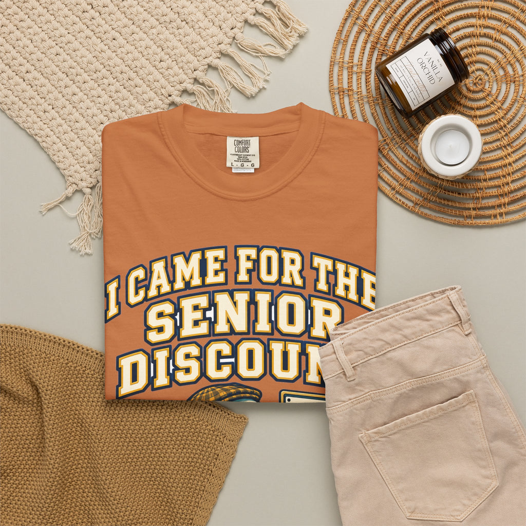 Funny Retirement Shirt I Came For The Senior Discount, Retirement Gift Tee, Comfort Colors Graphic Shirt