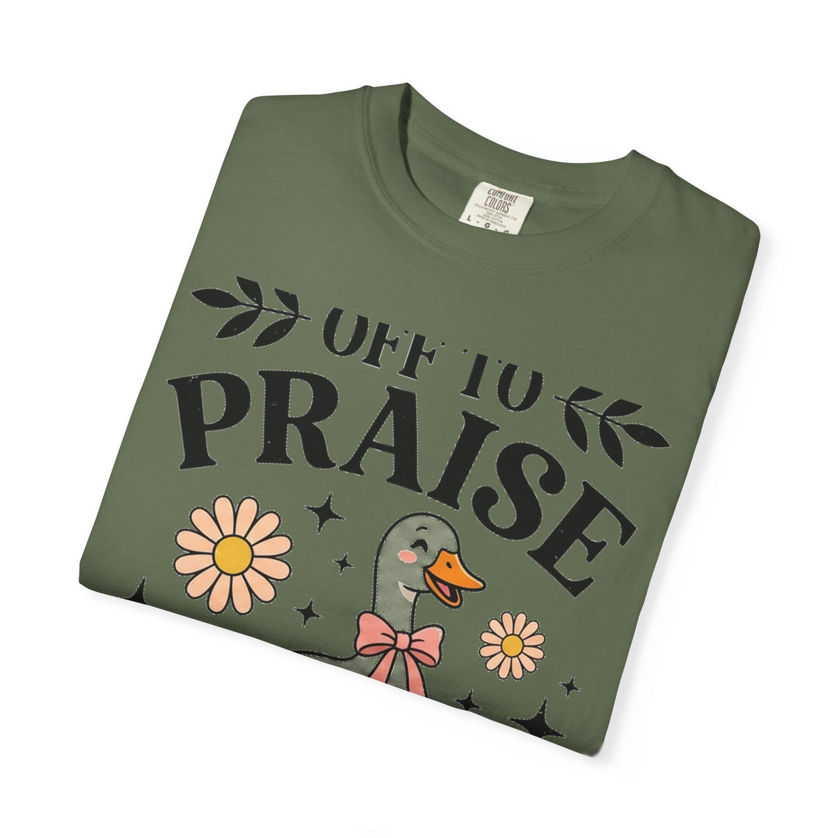 Off To Praise The Lord Shirt, Funny Christian Goose Tee, Daisy Church Shirt, Faith Gift