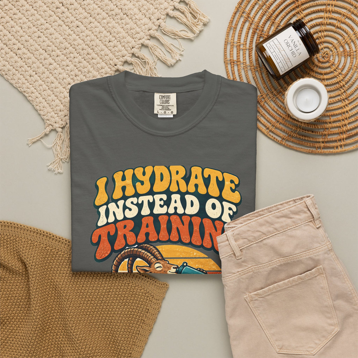 Funny Gym Shirt I Hydrate Instead Of Training Workout Humor Shirt Comfort Colors Fitness Gift Shirt