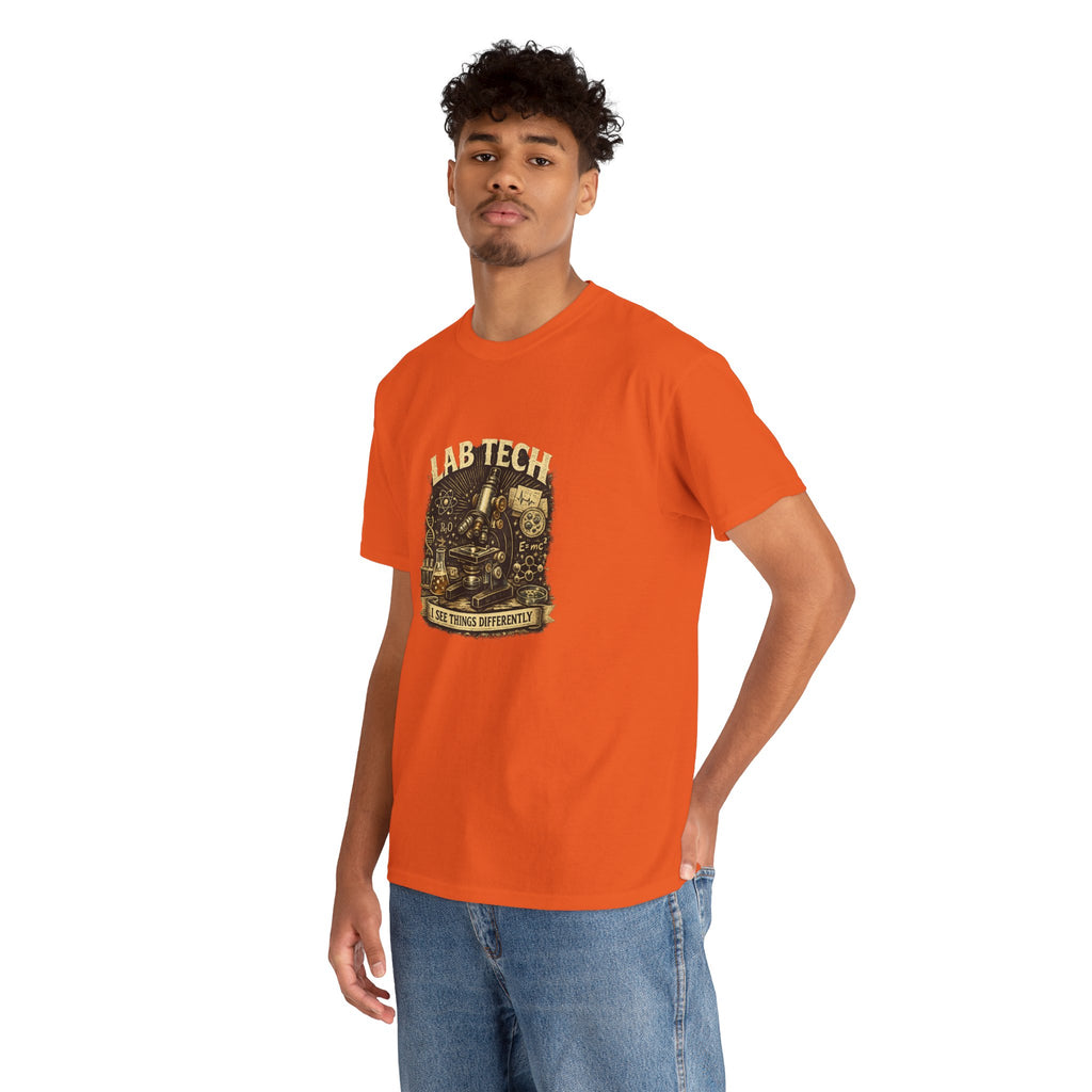 Lab Tech T-Shirt — "I Make Things Different" Vintage Science Tee