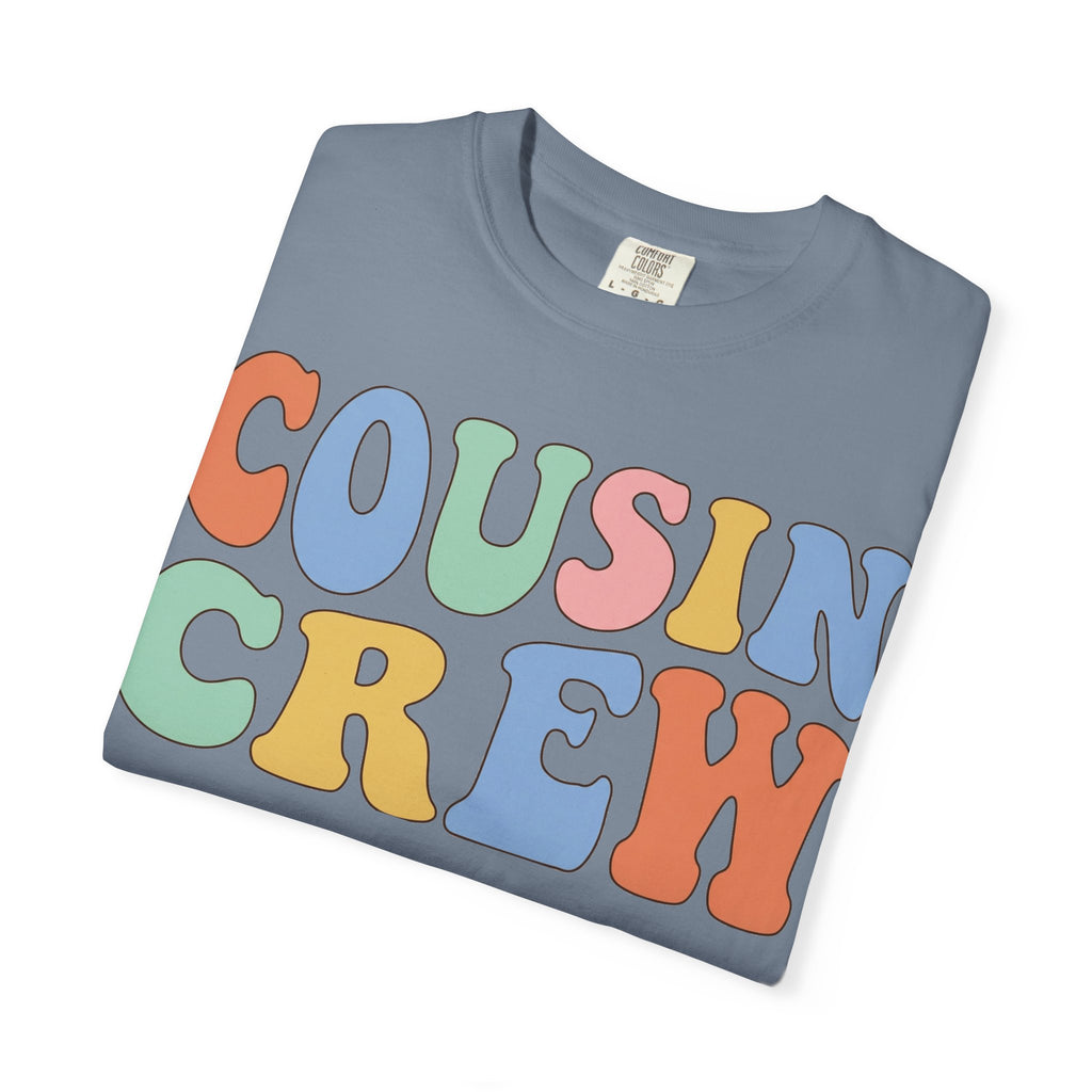 Cousin Crew Shirt, Retro Groovy Bubble Letter Tee, Matching Family Reunion Shirt, Cousin Gift