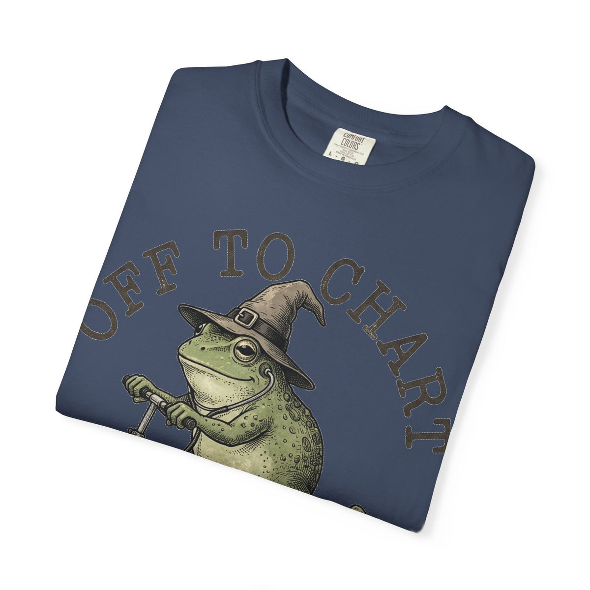 Off To Chart Bold Shirt, Engraved Frog Nurse Scooter Tee, Funny Night Shift Shirt, Nurse Gift
