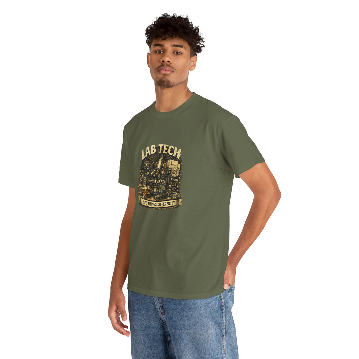 Lab Tech T-Shirt — "I Make Things Different" Vintage Science Tee