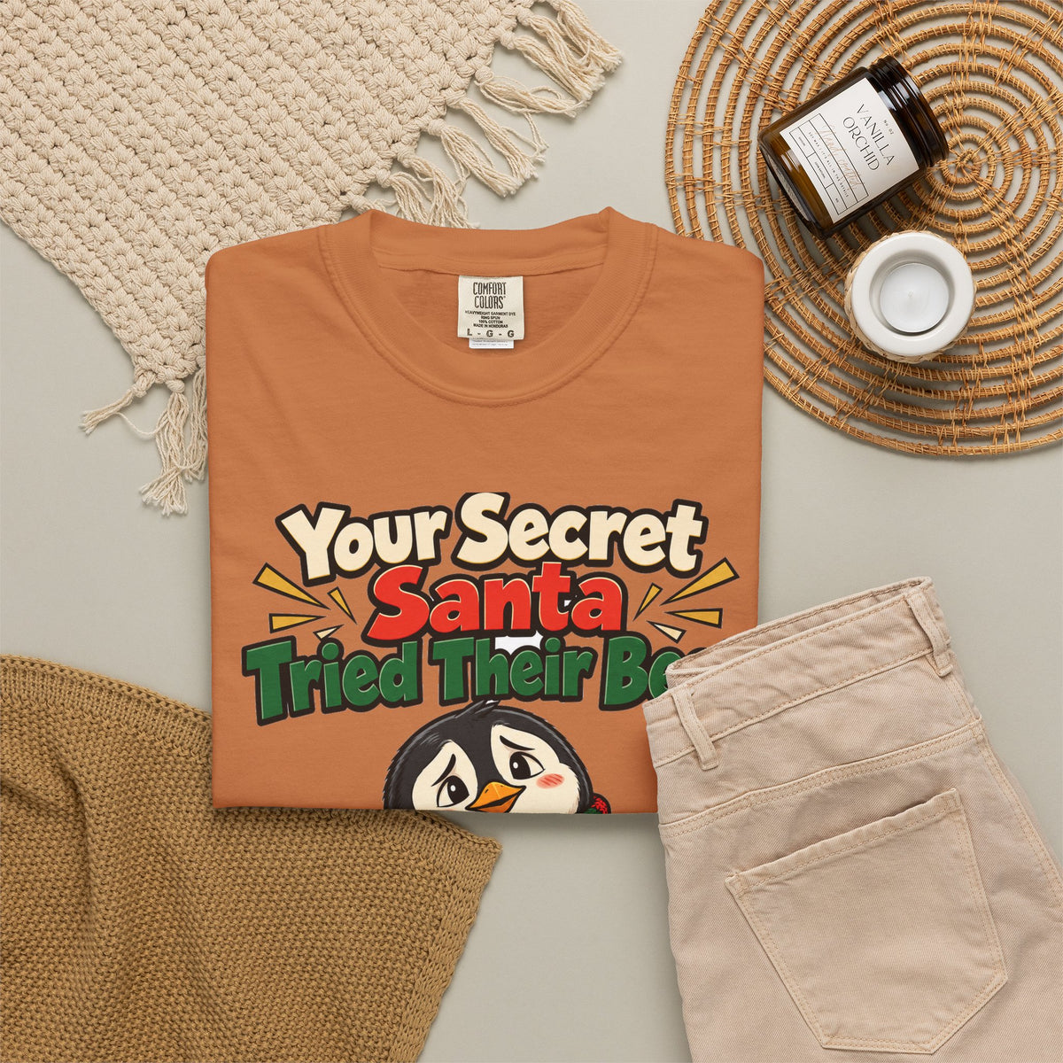 Your Secret Santa Tried Their Best Shirt | secret santa gift | Work Gift