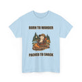 Born to Wander, Packed to Snack – Camping Opossum T-Shirt