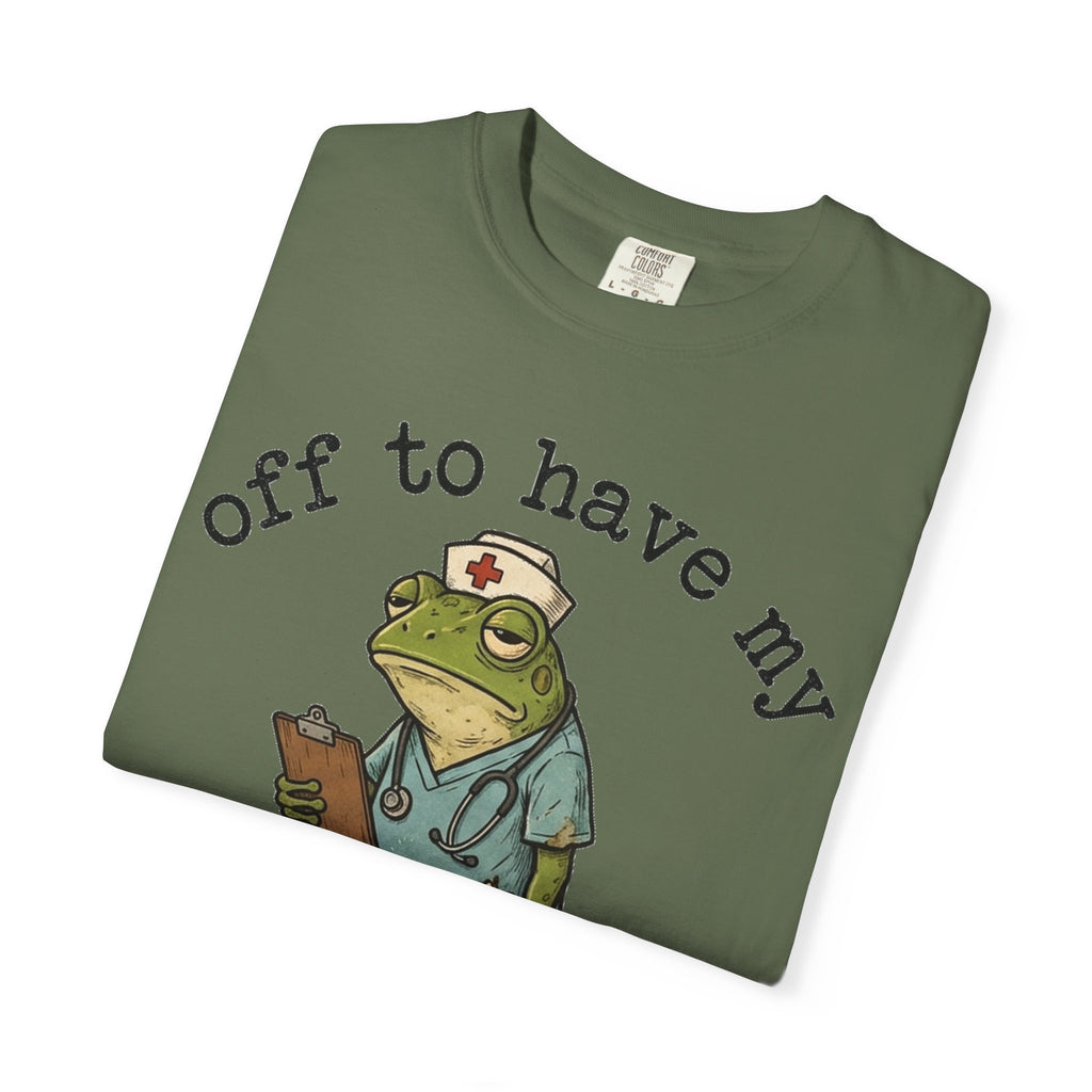Off To Have My Flabbers Gasted Shirt, Funny Nurse Frog Tee, Sarcastic Scrubs Shirt, RN Gift