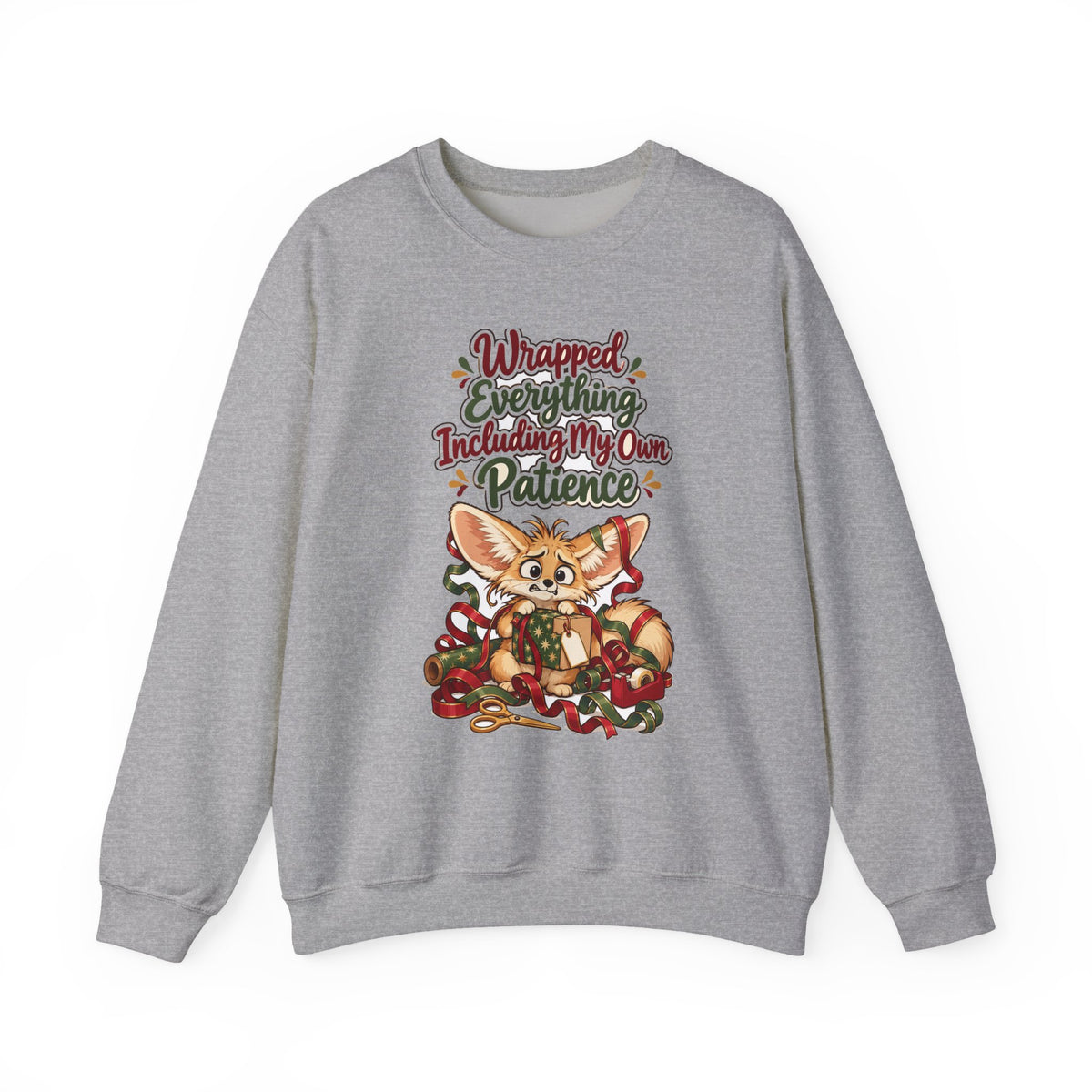 Funny Christmas Mom Sweatshirt Wrapped Everything Including My Own Patience Shirt, Funny Mom Gift, Christmas Gift, Funny Tee
