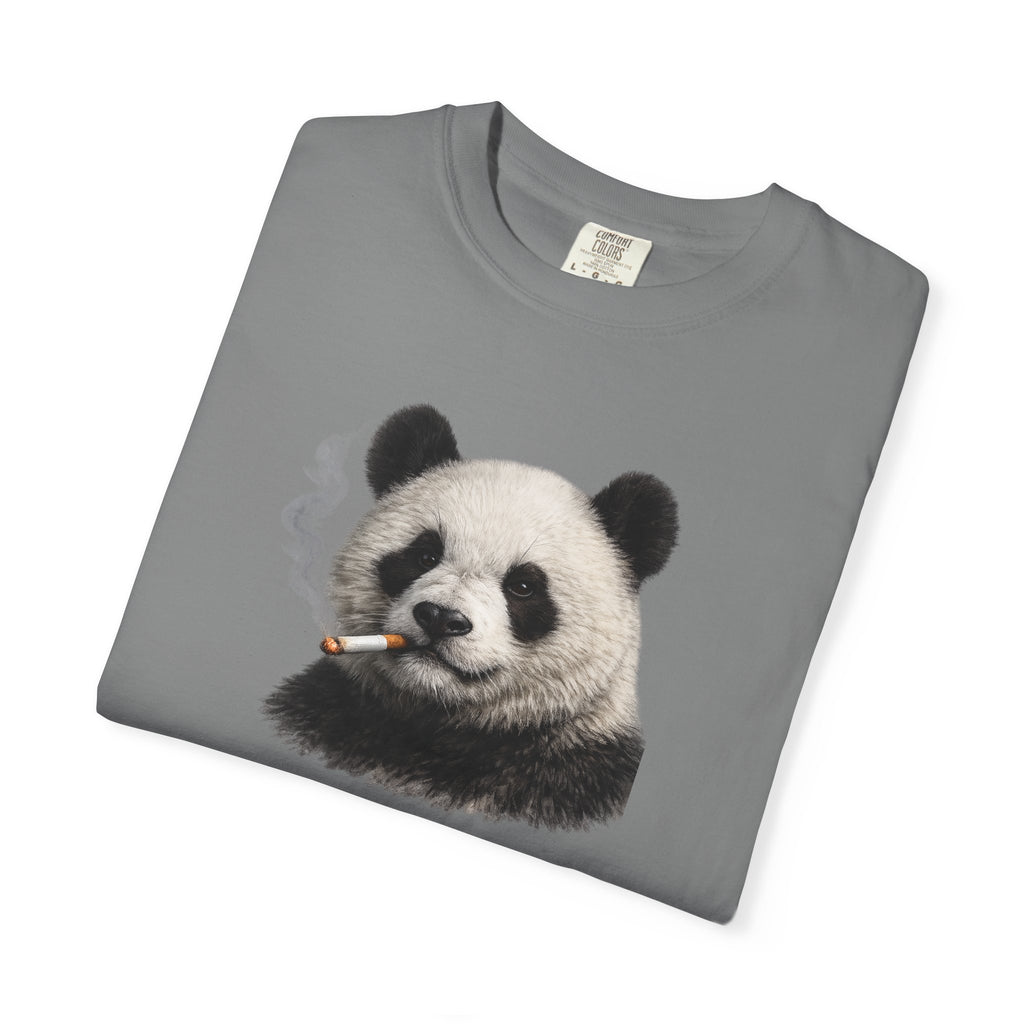 Smoky Panda Tee — Graphic Panda Smoking Design T-Shirt