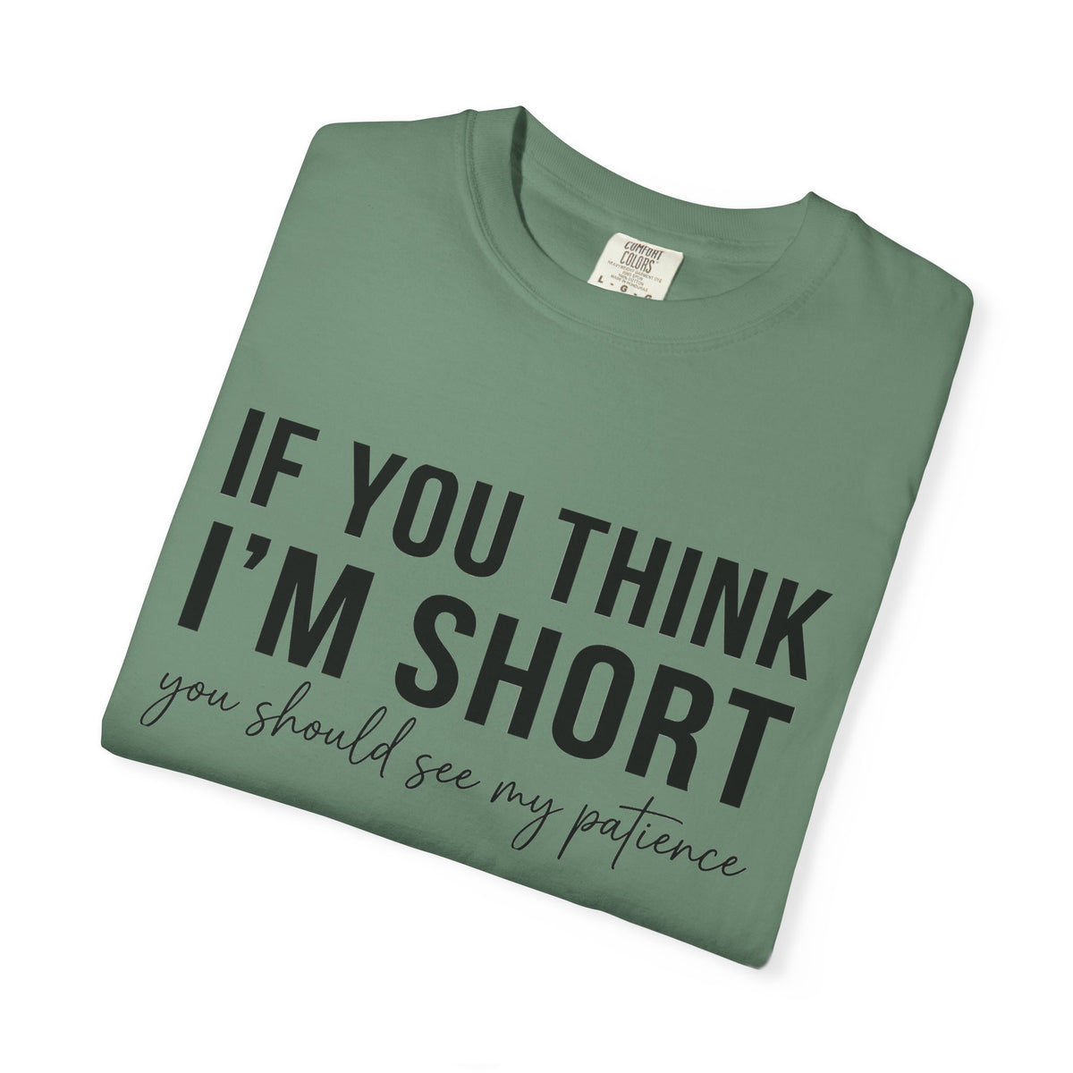 If You Think I'm Short You Should See My Patience Shirt, Funny Sarcastic Tee, Short Girl Humor Shirt, Friend Gift