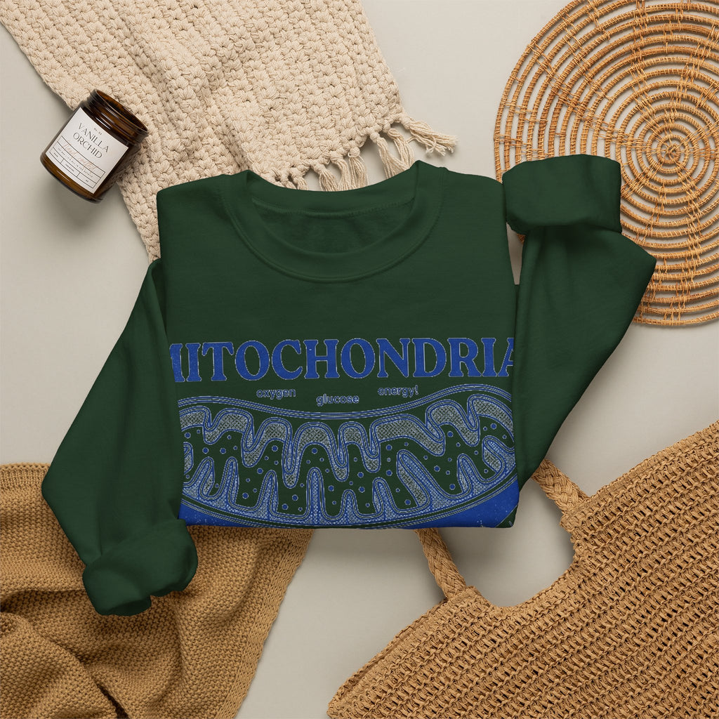 Mitochondria Powering Life Since Forever Sweatshirt, Retro Science Diagram Sweatshirt, Biology Teacher Gift, Science Nerd Sweatshirt, Cell B
