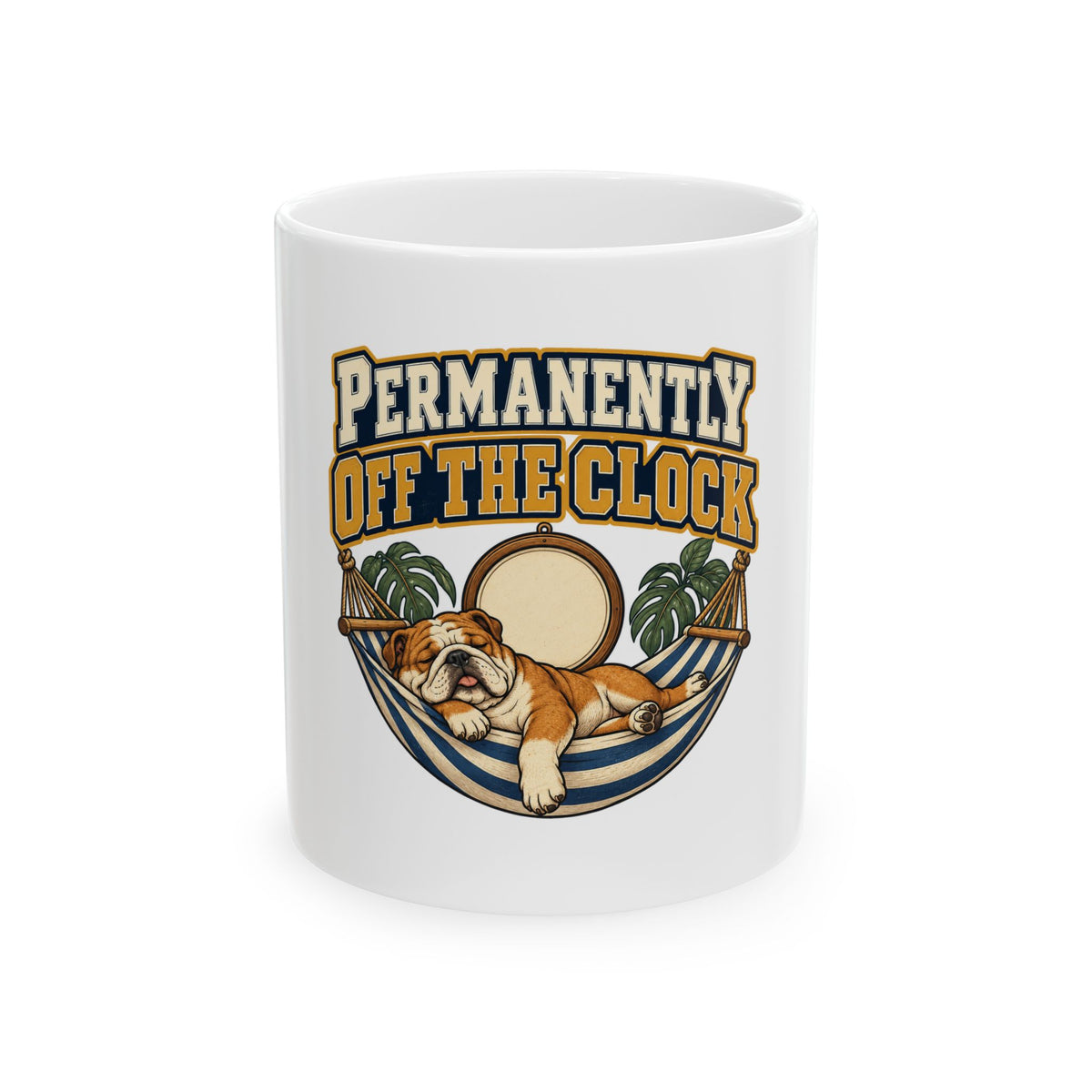 Permanently Off The Clock Mug, Funny Retirement Gift for Coworker, Retired Christmas Gift, Coffee Mug 11oz 15oz