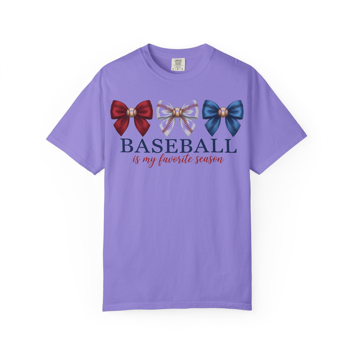Baseball Is My Favorite Season Shirt, Coquette Baseball Bows Tee, Baseball Mom Shirt, Game Day Gift