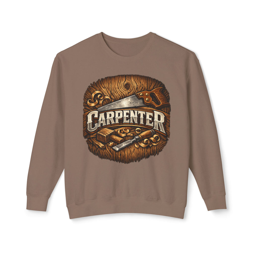 Carpenter Crewneck Sweatshirt — Vintage Woodworker Logo