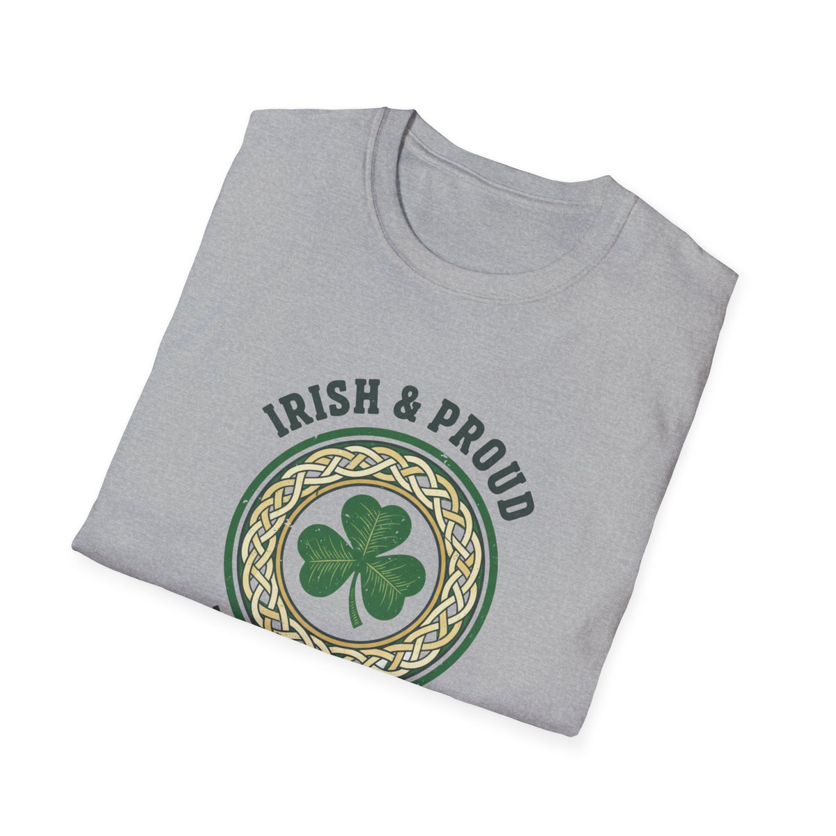 Irish & Proud Shamrock T-Shirt — Celtic Crest St. Patrick’s Day Tee