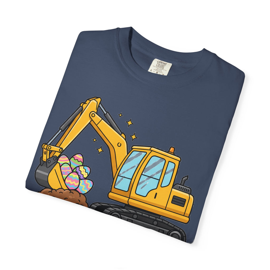 Eggs-Cavator Big Digger Shirt, Easter Excavator Tee, Construction Easter Shirt, Kids Easter Gift
