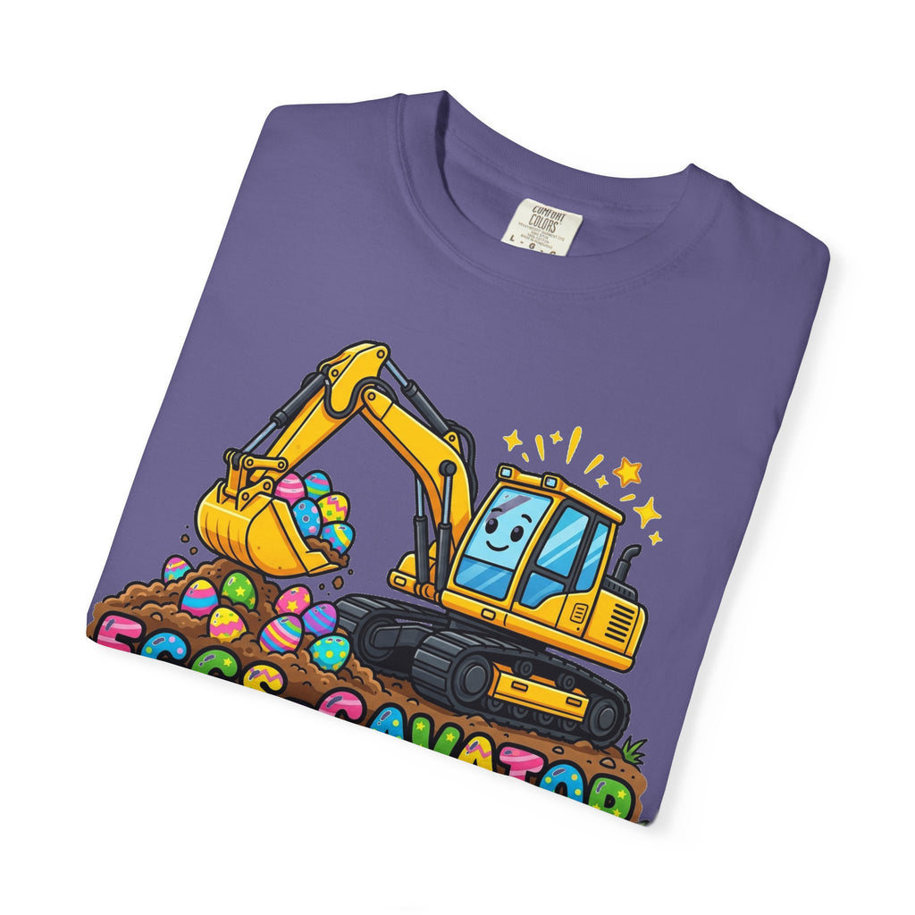 Eggs-Cavator Excavator Shirt, Funny Easter Construction Tee, Digger Easter Egg Shirt, Boys Easter Gift