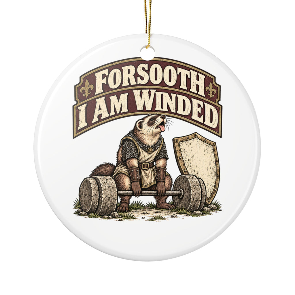 Forsooth I Am Winded Ornament, Funny Gym Lover Gift for Him Her, Workout Christmas Gift, Christmas Ornament 2026