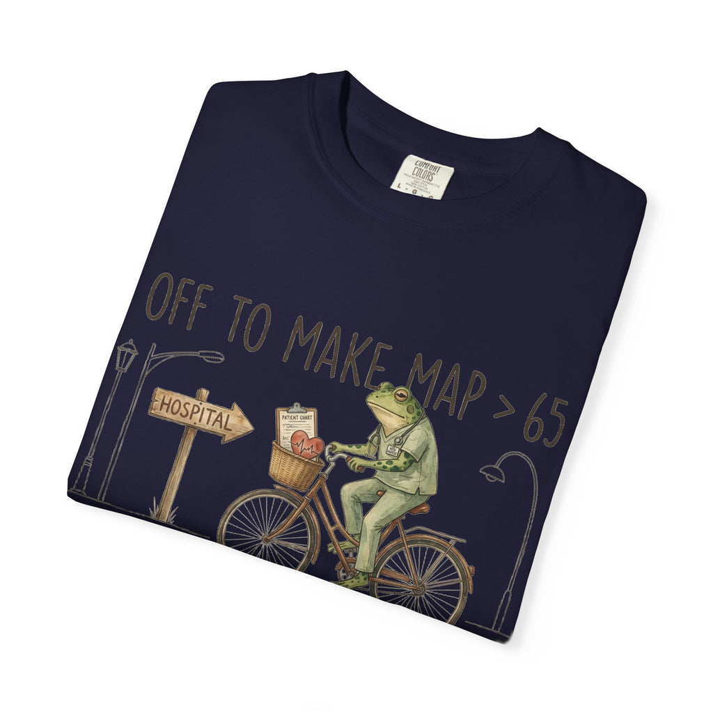 Off To Make MAP Over 65 Shirt, Funny ICU Nurse Frog Tee, Critical Care Nurse Shirt, RN Gift