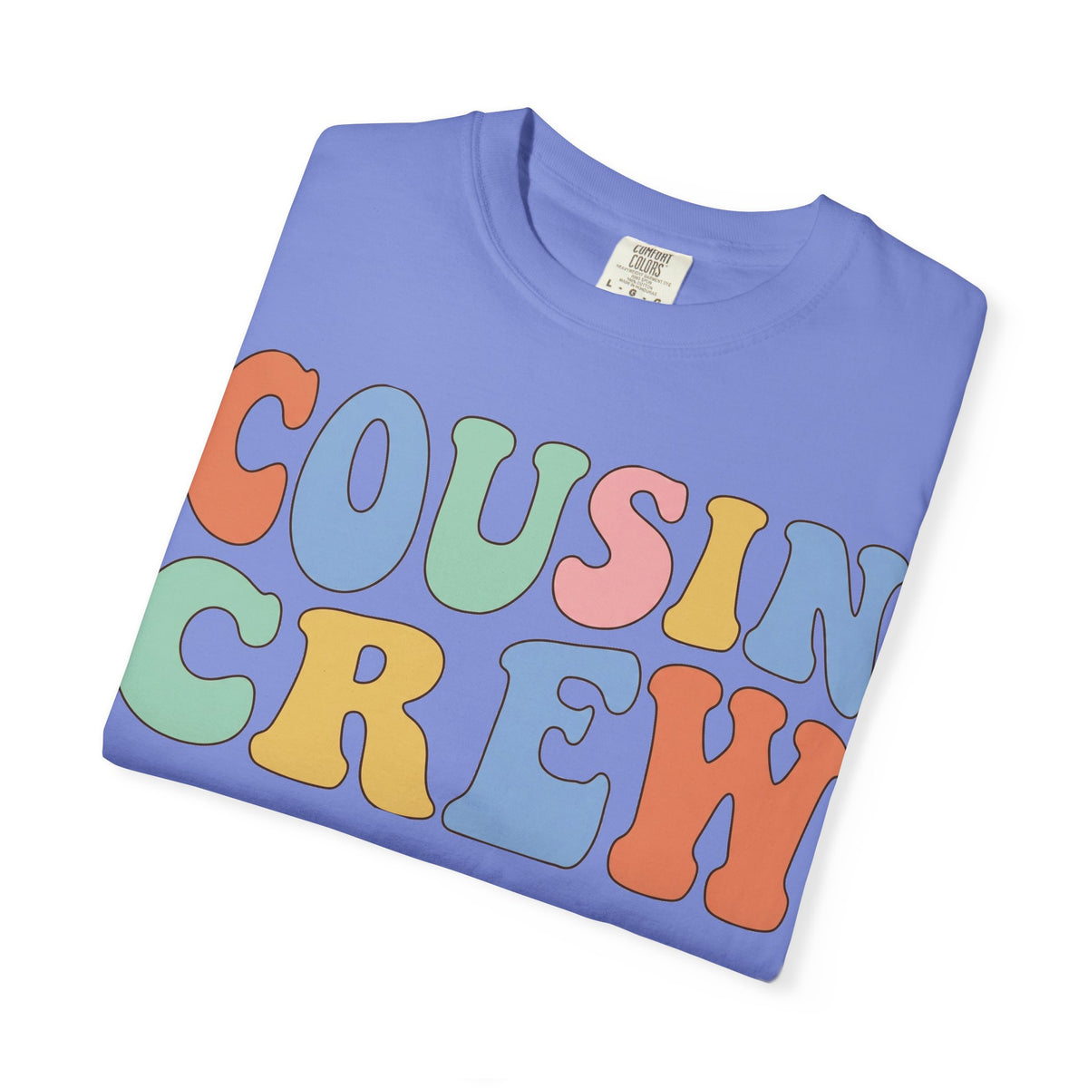 Cousin Crew Shirt, Retro Groovy Bubble Letter Tee, Matching Family Reunion Shirt, Cousin Gift