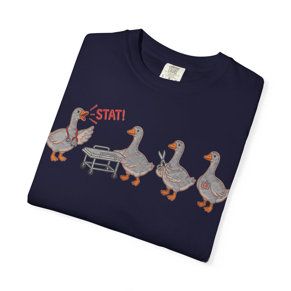 Nurse Goose Squad Stat Shirt, Funny ER Geese Tee, Night Shift Nurse Shirt, RN Team Gift